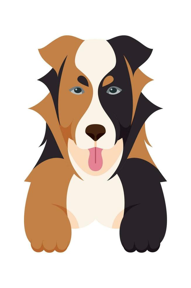 Karikatur Hündchen Hunde Rassen Haustiere süß Figuren. eben Design von süß Hunde und Welpen Vektor Illustration.