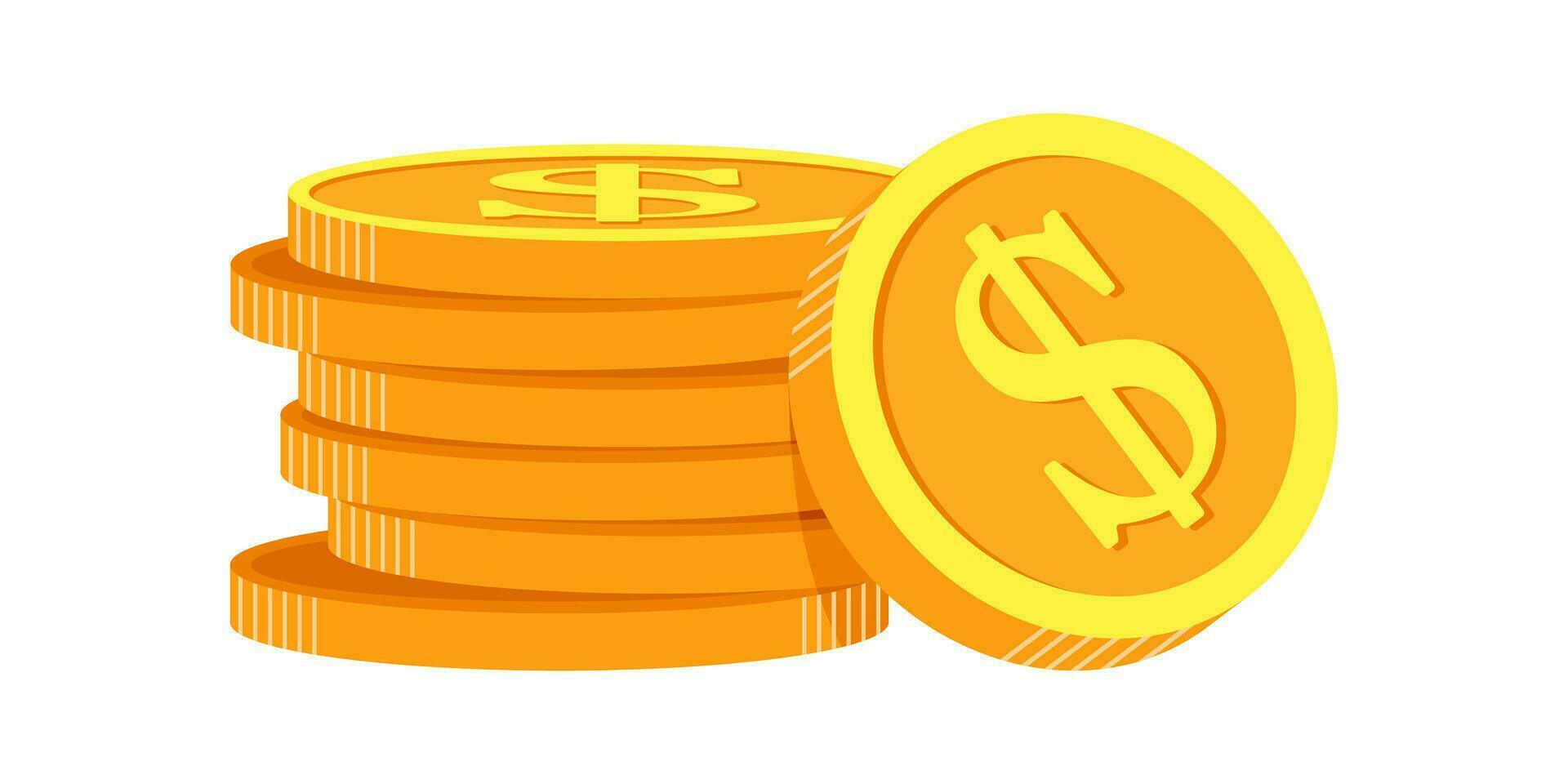 vektor illustration av oss dollar valuta. dollar pengar kontanter ikon, kontanter Registrera, pengar betalning, dollar tecken.