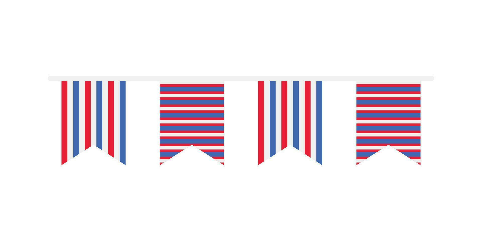 4 .. von Juli Element auf isoliert Weiß Hintergrund. Blau 4 .. von Juli, USA Unabhängigkeit Tag Element Design mit patriotisch Elemente vektor