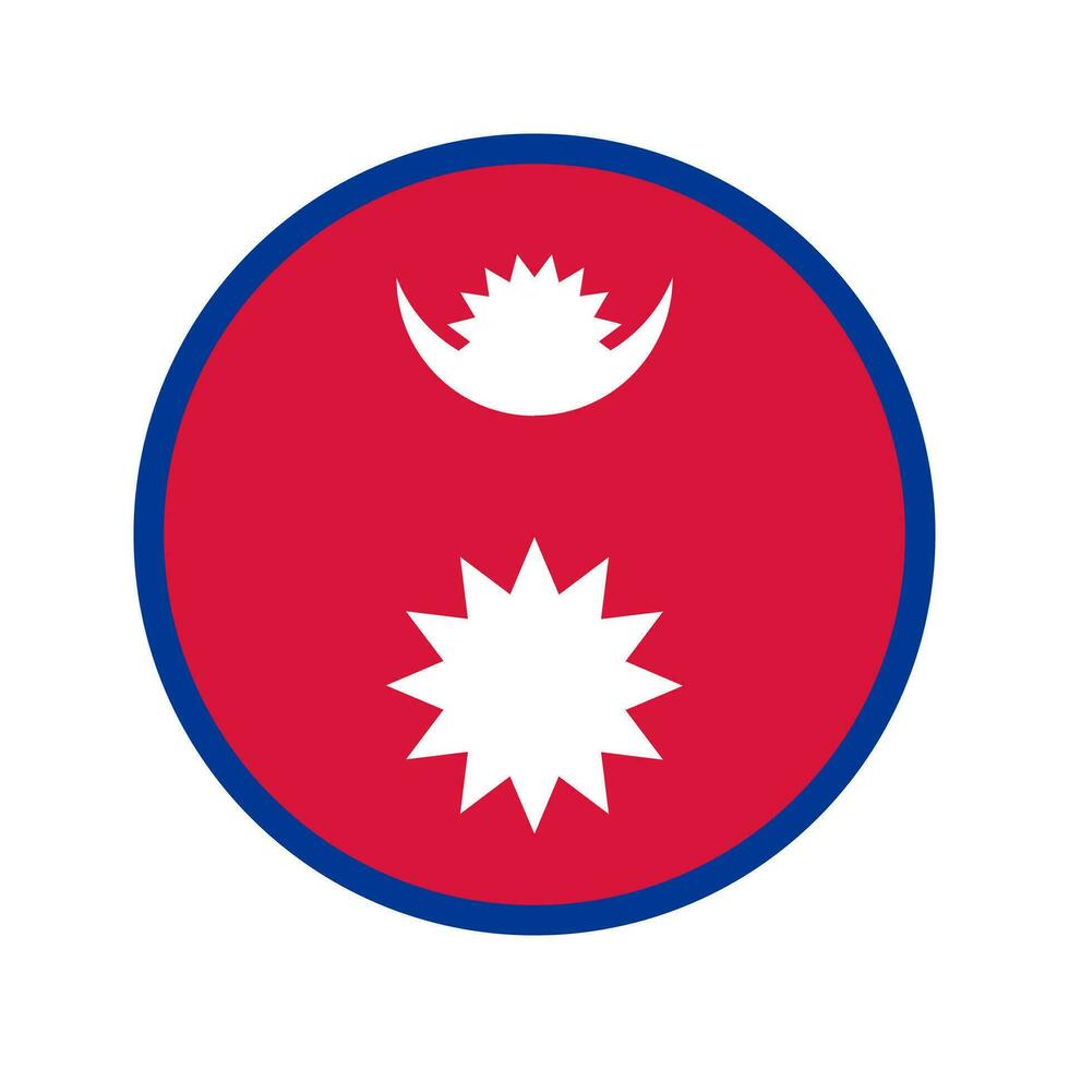 Nepal flagga enkel illustration för självständighetsdagen eller valet vektor