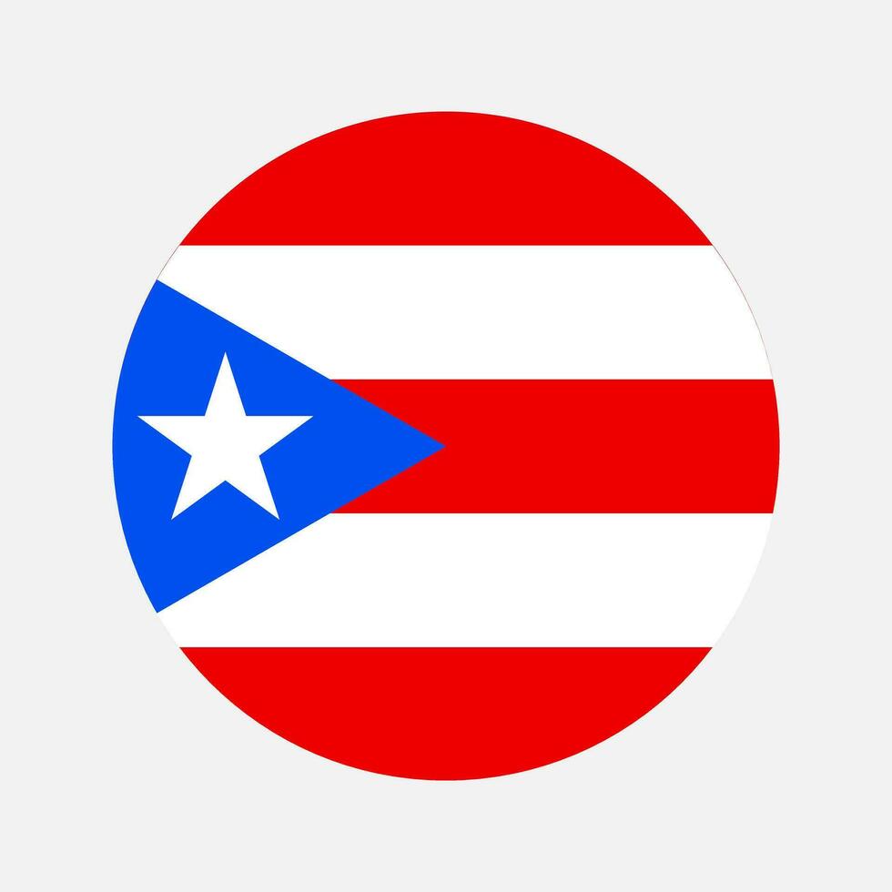 puerto rico flagga enkel illustration för oberoende dag eller val vektor