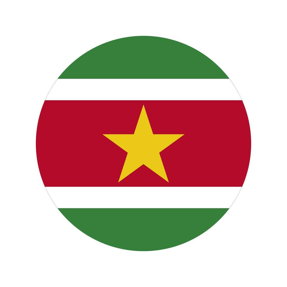 Surinam flagga enkel illustration för självständighetsdagen eller valet vektor