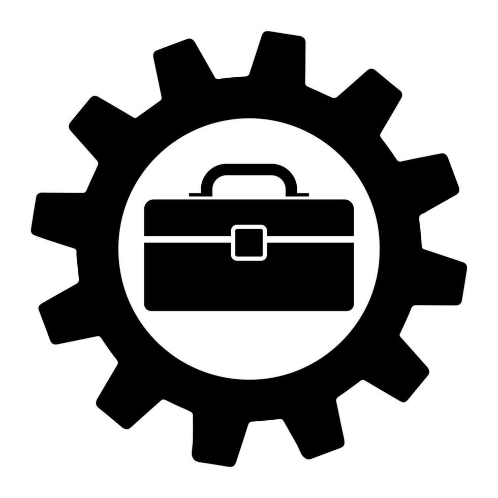 Werkzeug Box auf Ausrüstung isoliert Symbol. einfach Element Illustration von Industrie Konzept Symbole vektor