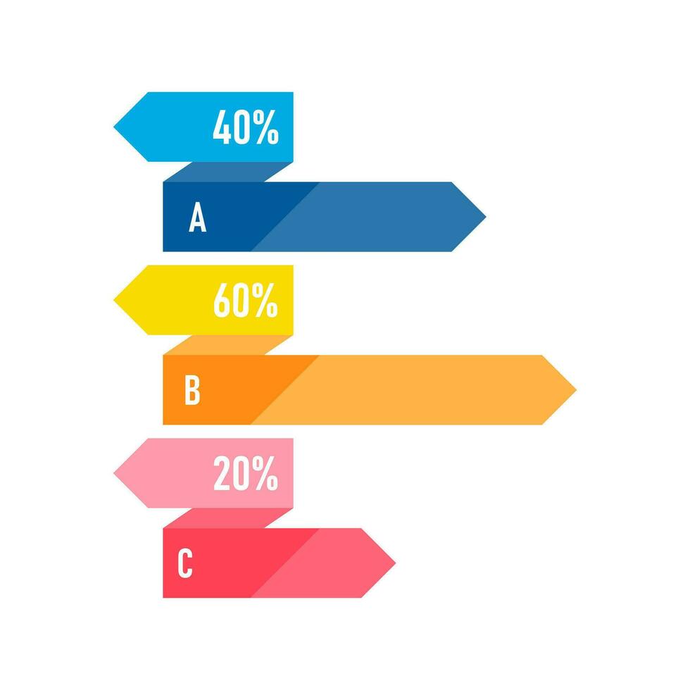 presentation företag infographic mall med 5 alternativ eller steg. modern infographic design mall. kreativ begrepp av fem stadier av företag projekt vektor