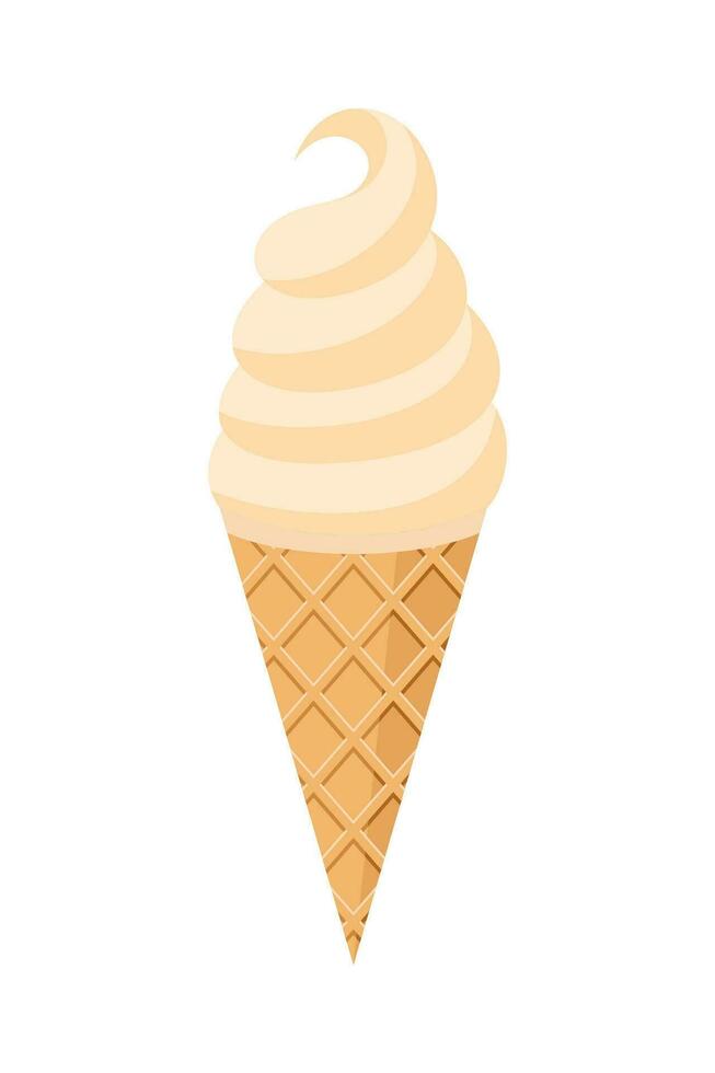 Eis Cremes eben Illustration, Süss lecker Nachspeisen, Eis Sahne Waffel Zapfen, Eis am Stiel mit anders Belag Karikatur Vektor Illustration