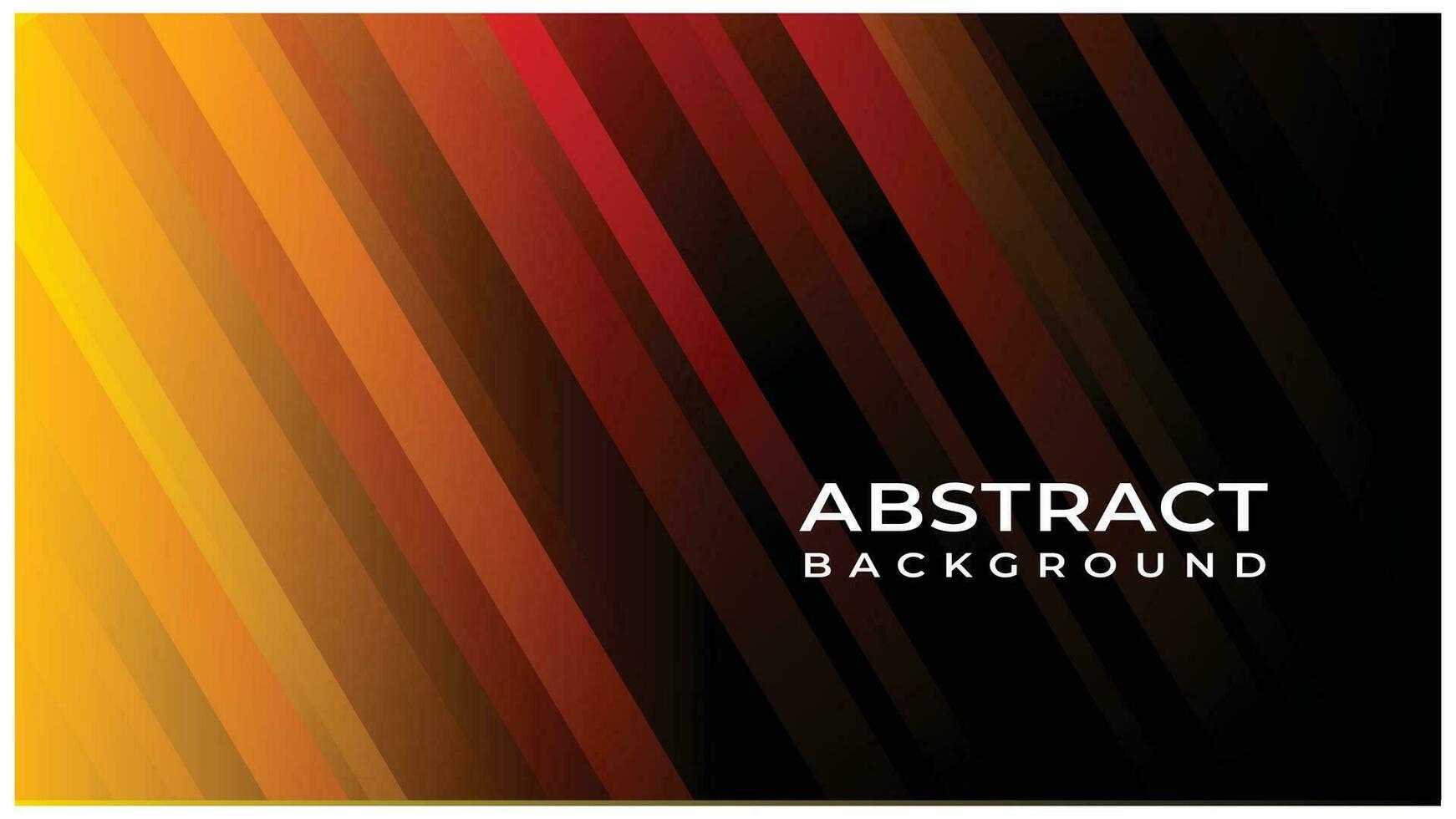 schwarz und Gelb minimal abstrakt Orange Gradient Hintergrund Design mit bunt Linie Wirkung. hell Farben Grafik kreativ Konzept. vektor