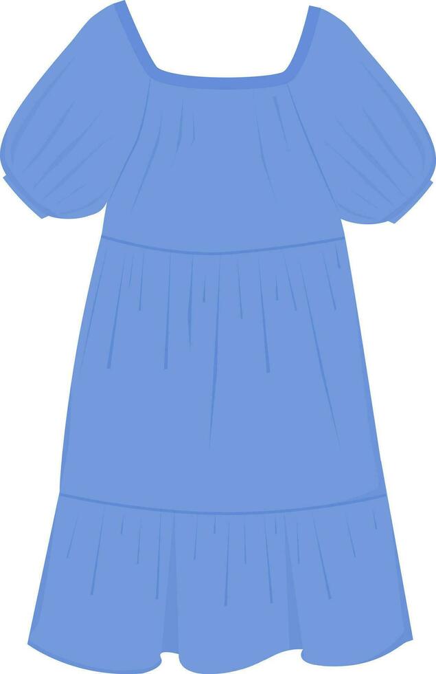 Licht Sommer- Kleid. Frau Kleidung. Vektor Illustration isoliert auf Weiß Hintergrund.