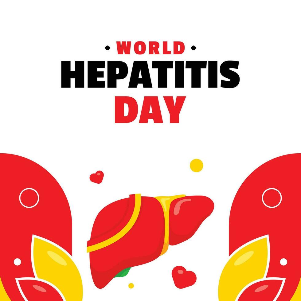 Hepatitis Tag eben Illustration Veranstaltung vektor