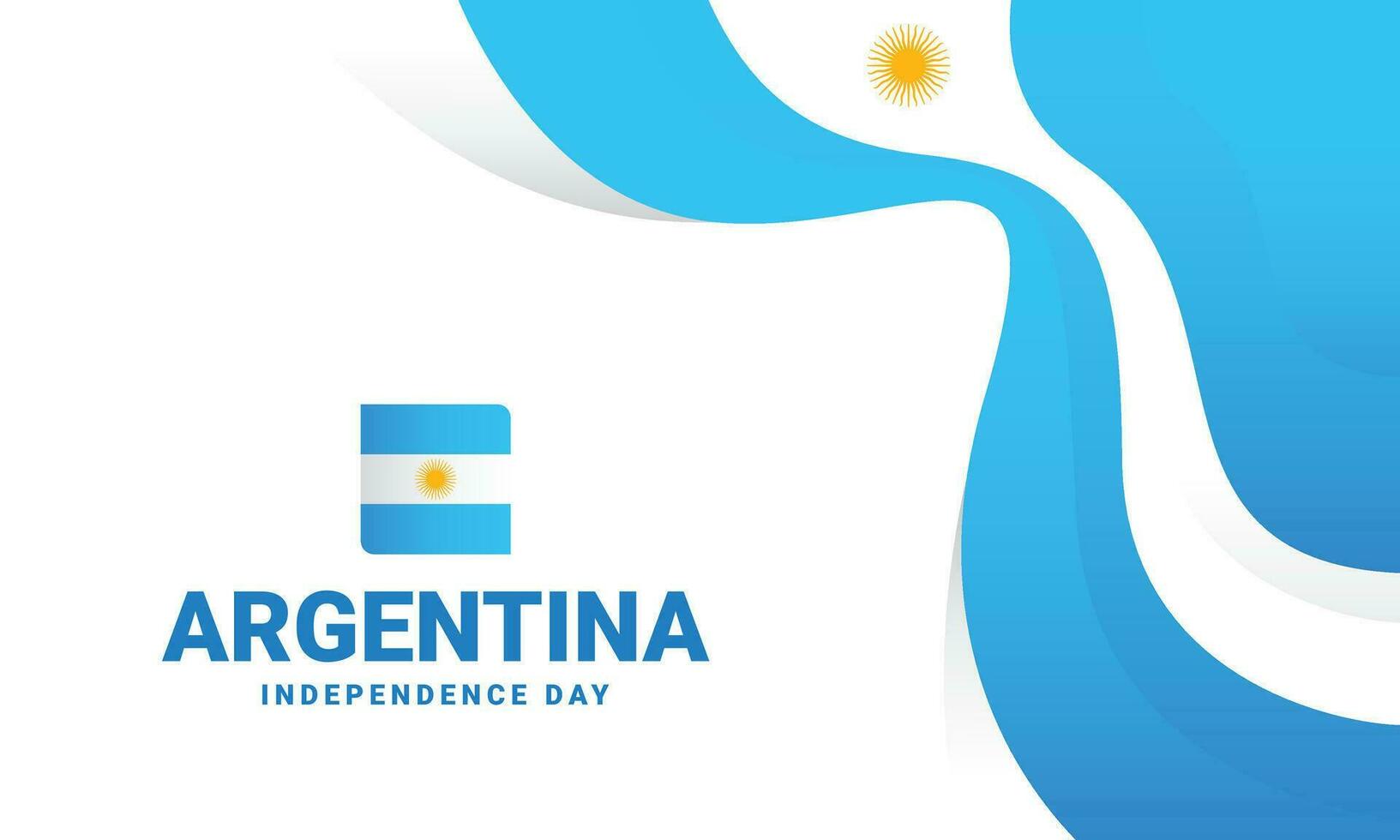 Argentinien Unabhängigkeit Tag Veranstaltung feiern vektor