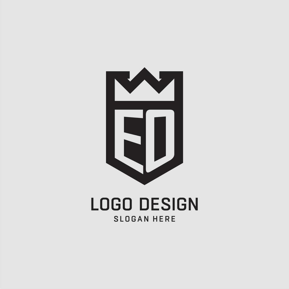 Initiale eo Logo Schild Form, kreativ Esport Logo Design vektor
