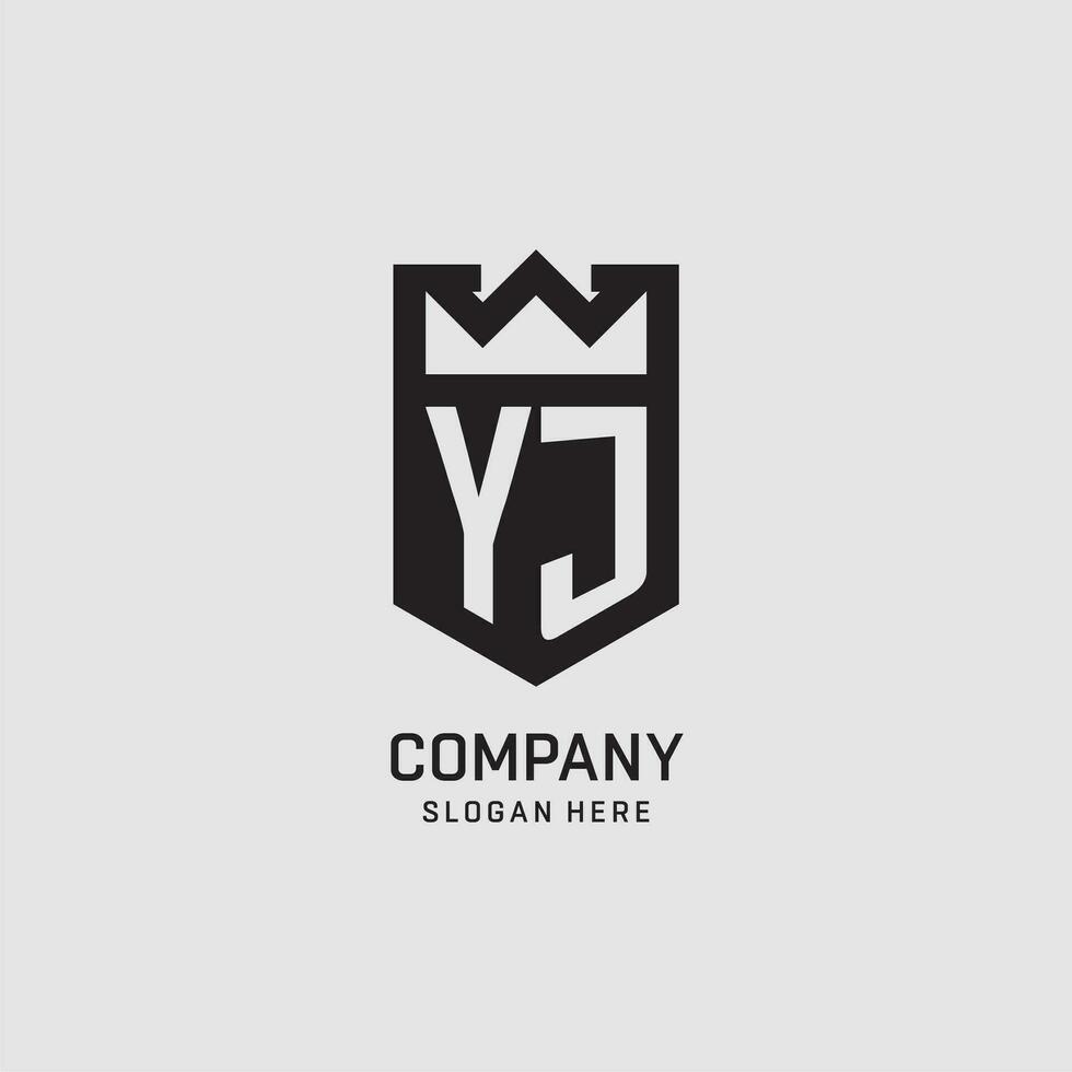 Initiale yja Logo Schild Form, kreativ Esport Logo Design vektor