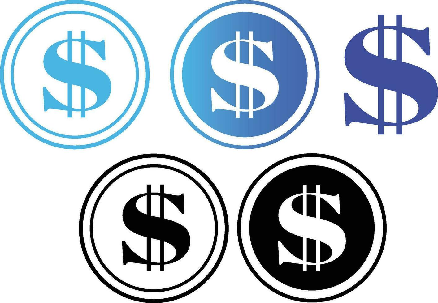 Geld-Dollar-Symbol vektor