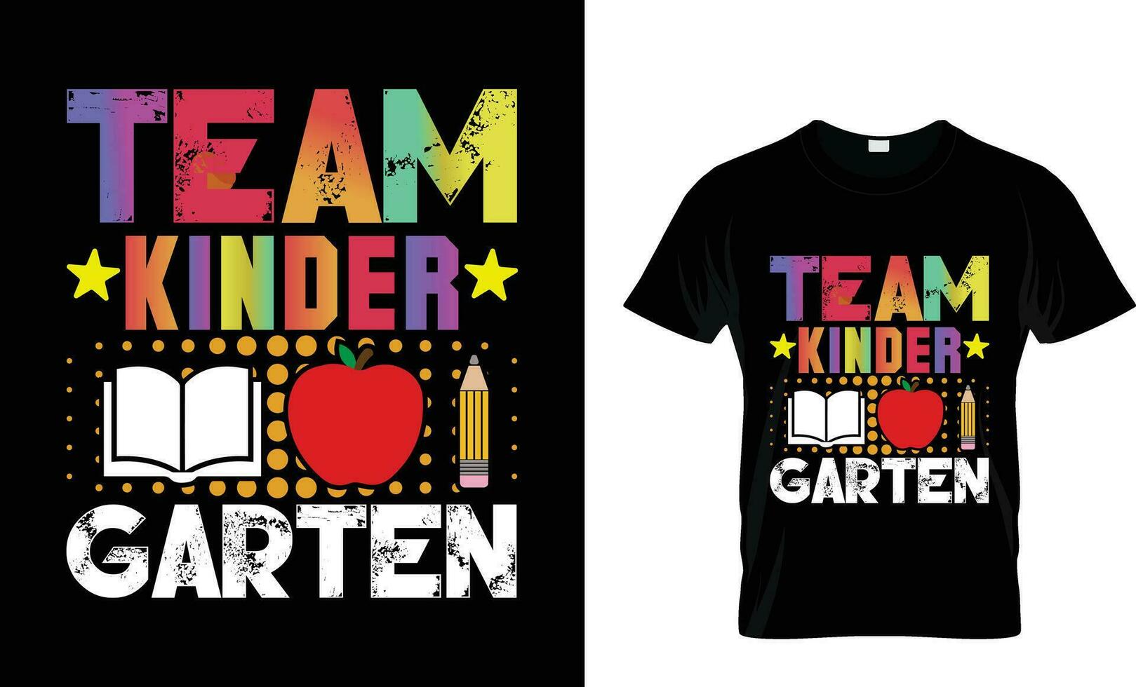 Mannschaft Kindergarten t Hemd Design, zurück zu Schule Shirt, zurück zu Schule Typografie t Hemd Design vektor