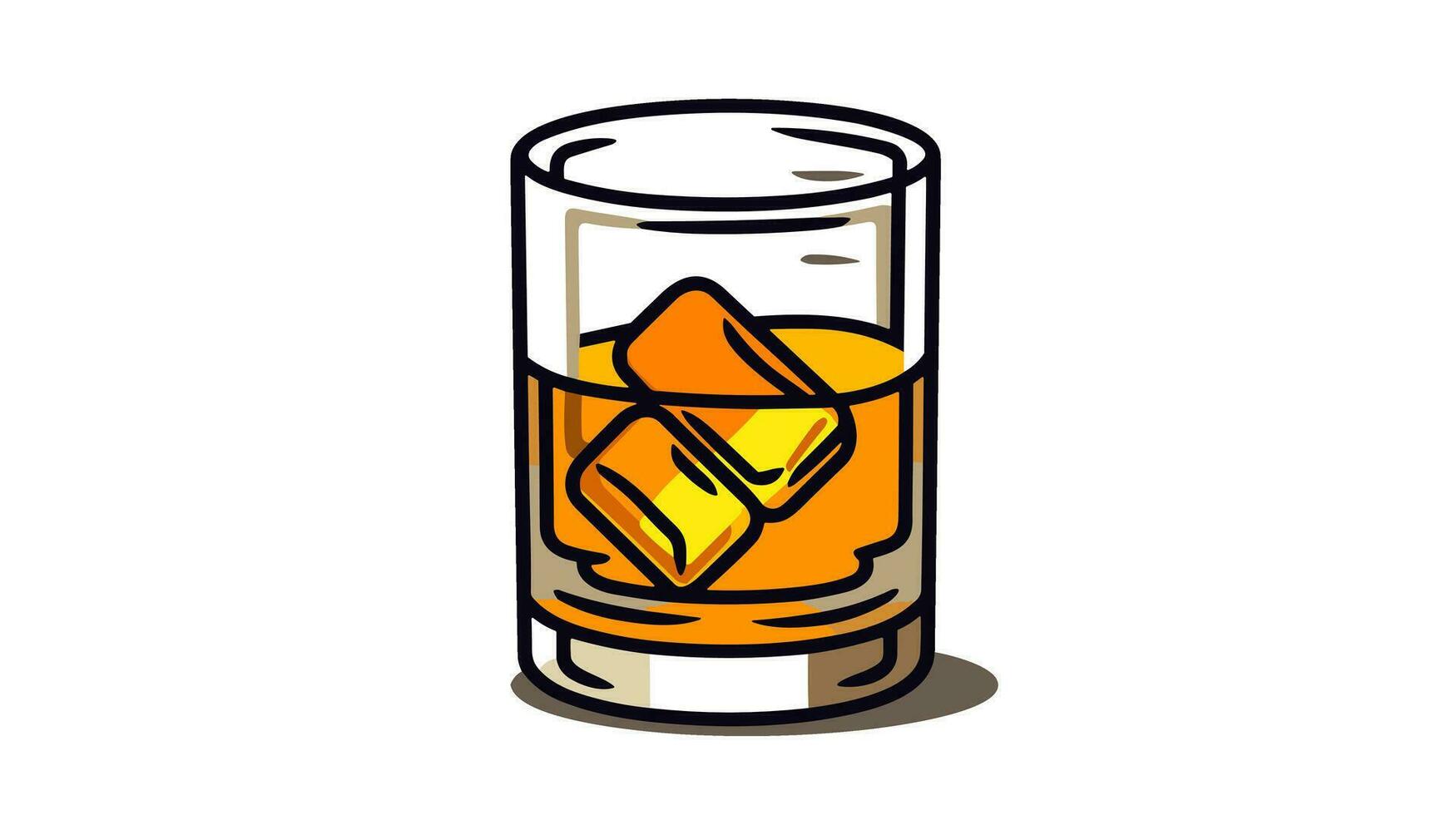 Whiskey Glas Symbol erheben Ihre Design mit das zeitlos Charme von Whiskey Becher vektor