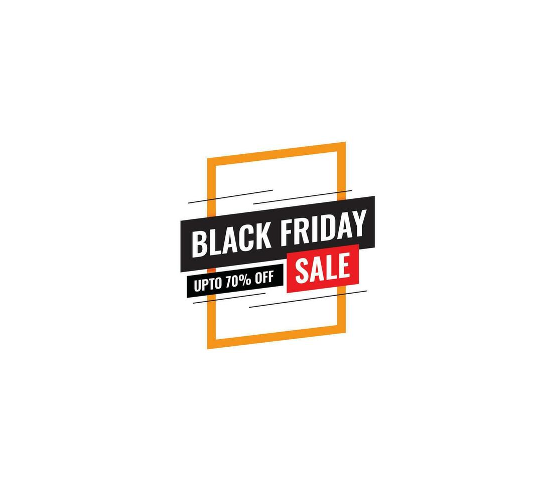 schwarz Freitag Verkauf oben zu 70 Prozent aus Vektor Illustration