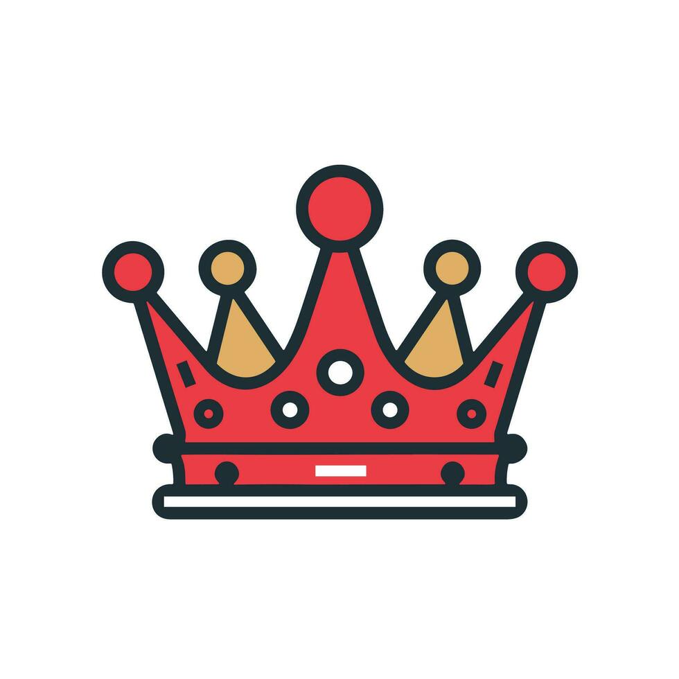 en symbol av kraft ett bild av en majestätisk och kunglig krona logotyp vektor