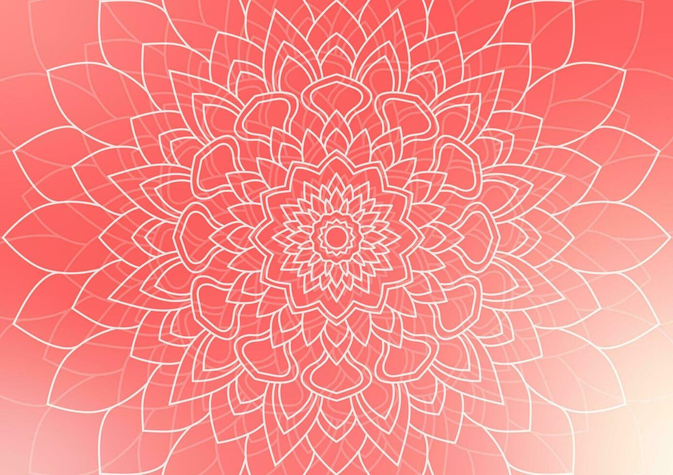 Blume Linie abstrakt geometrisch Rosa Gradient Hintergrund vektor
