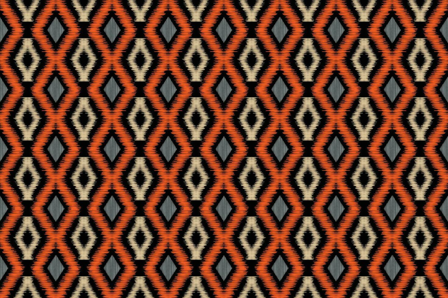etnisk ikat tyg mönster geometrisk stil.afrikansk ikat broderi etnisk orientalisk mönster svart bakgrund. abstrakt, vektor, illustration.textur, kläder, ram, dekoration, matta, motiv. vektor