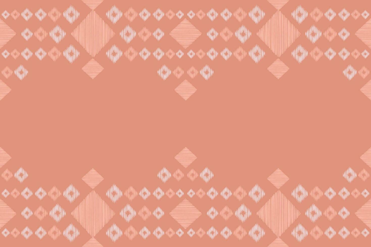 ethnisch Ikat Stoff Muster geometrisch.afrikanisch Ikat Stickerei ethnisch orientalisch Muster Rosa Gold Pastell- Rose Gold Hintergrund. abstrakt, vektor, illustration. Textur, Kleidung, Schal, Dekoration, Teppich, Seide. vektor