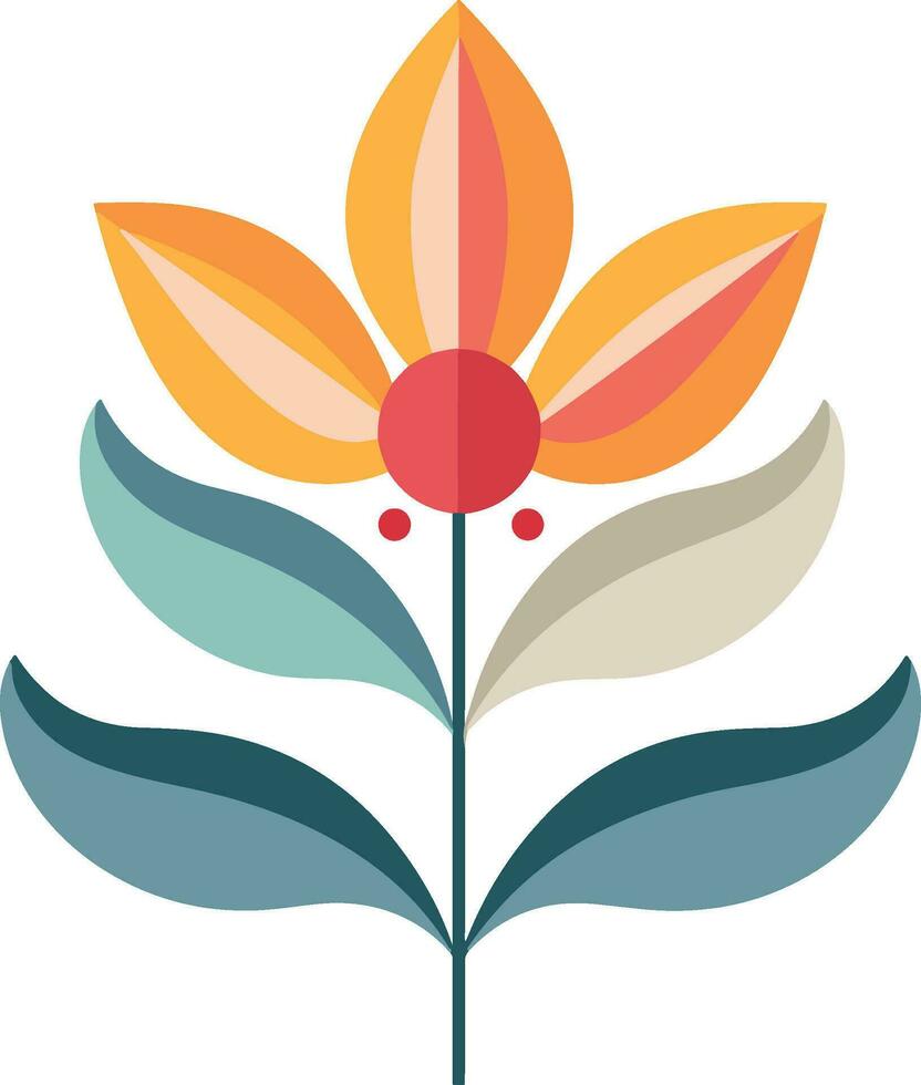 Blume Design Illustration zum Logo, Mauer Kunst, Aufkleber, Dekoration und Drucken. vektor
