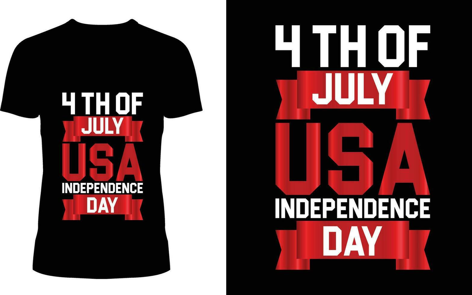 4 th von Juli USA Unabhängigkeit Tag T-Shirt Design vektor
