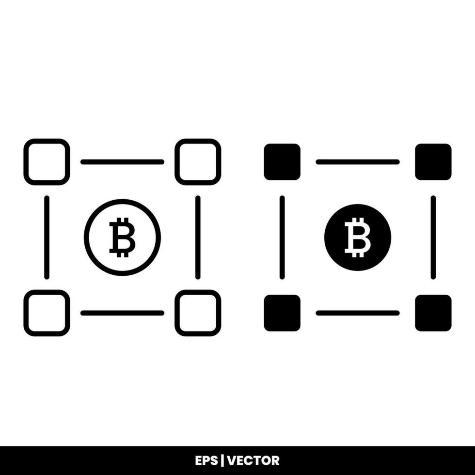 bitcoin ikon betalning symbol tecken. kryptovaluta logotyper. enkel vektor. vektor