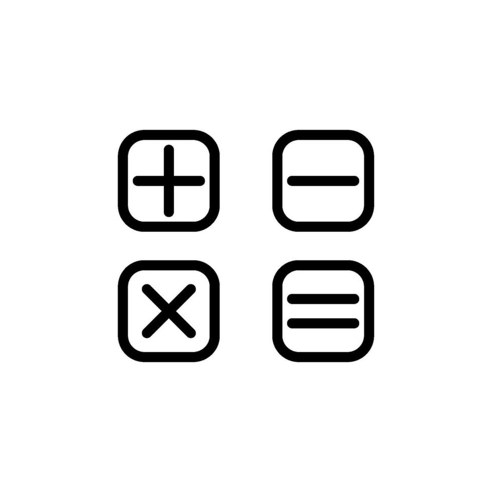 kalkylator tecken symbol vektor