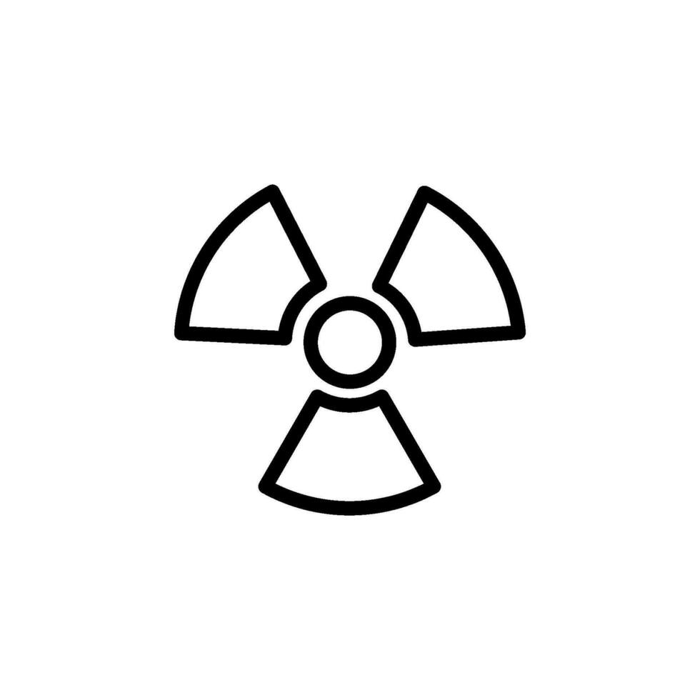vetenskap strålning tecken symbol vektor