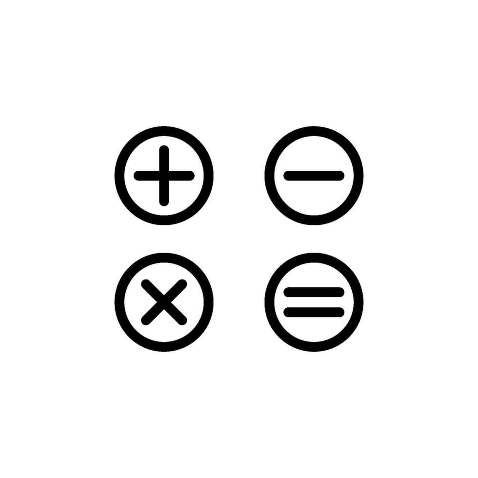Taschenrechner Zeichen Symbol Vektor