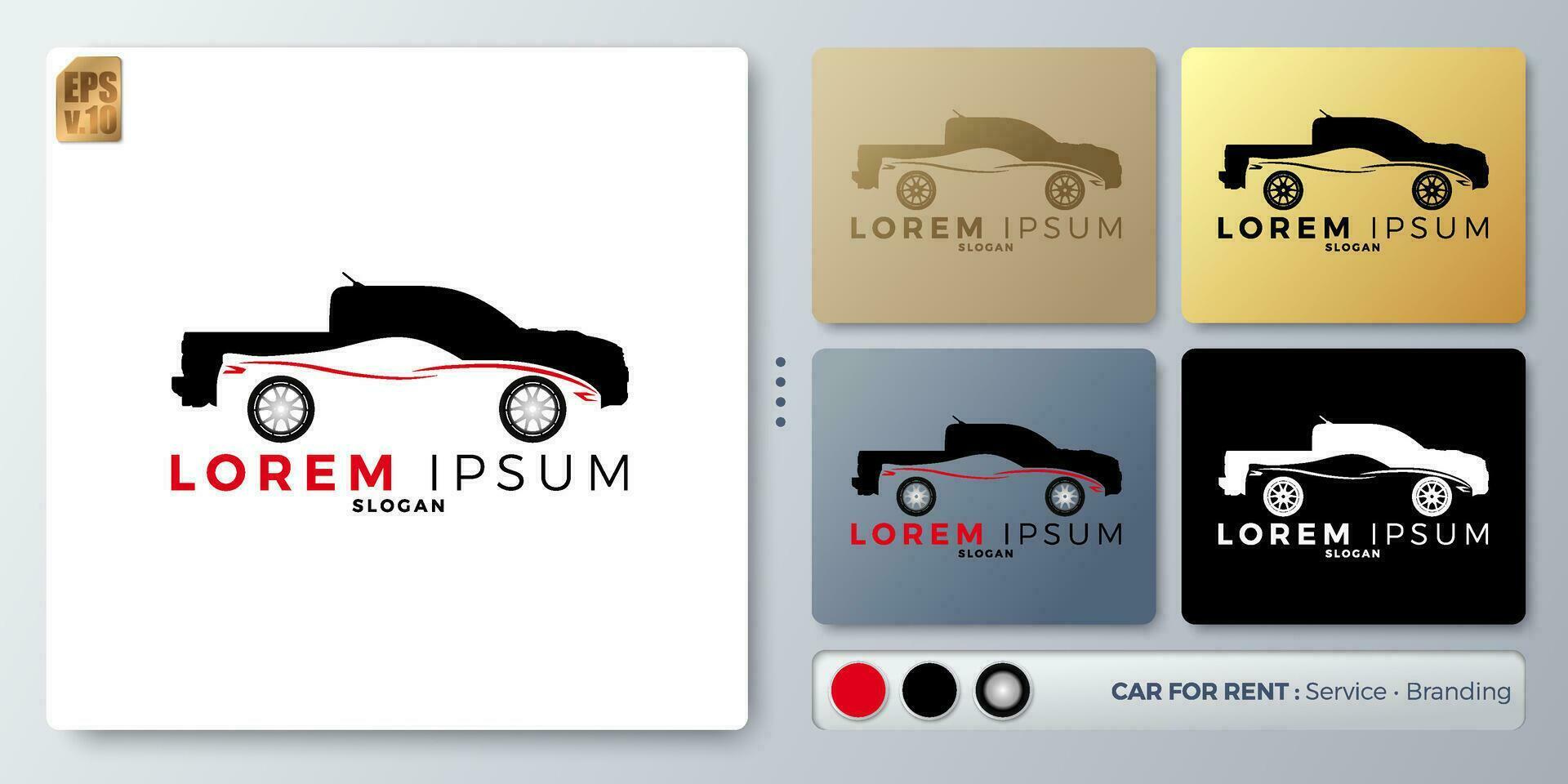 Vektor Illustration Logo Design Automobil Geschäft. leer Name zum einfügen Ihre Branding. entworfen mit Beispiele zum alle Arten von Anwendungen. Sie können benutzt zum Unternehmen, Identität, Bedienung zum Vermietung.