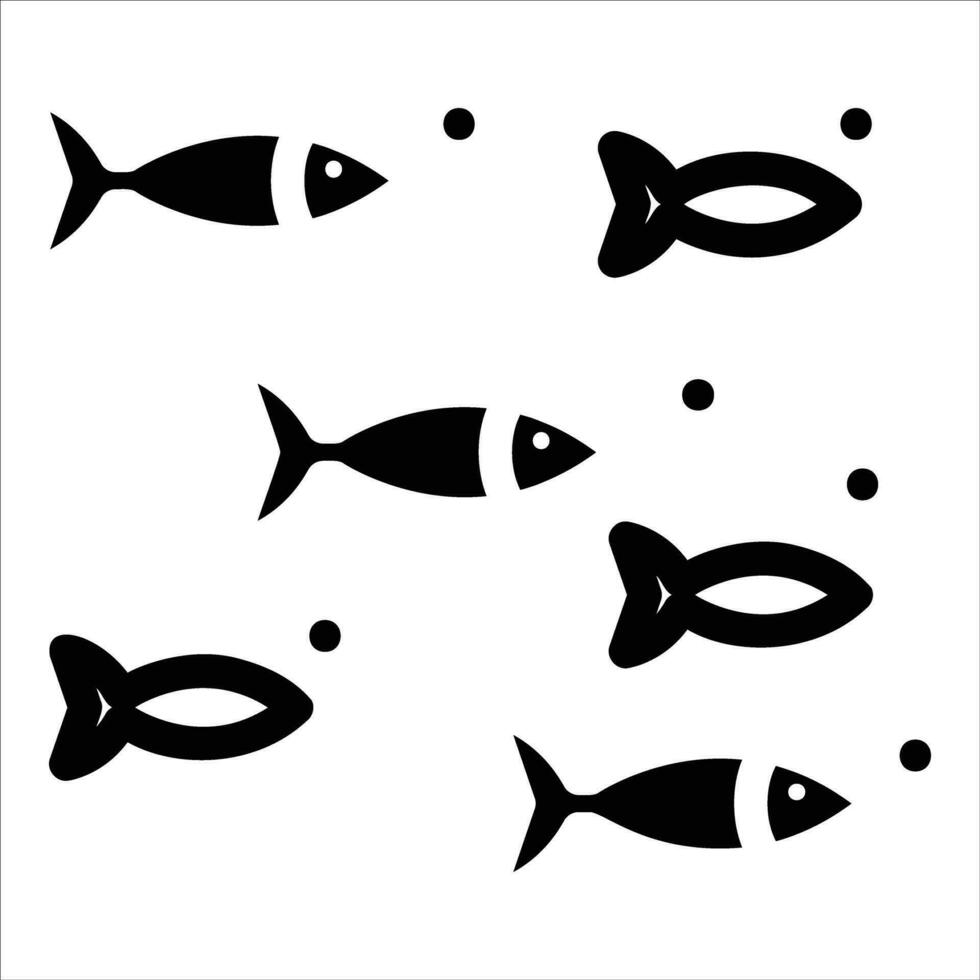 fisk i platt design stil vektor