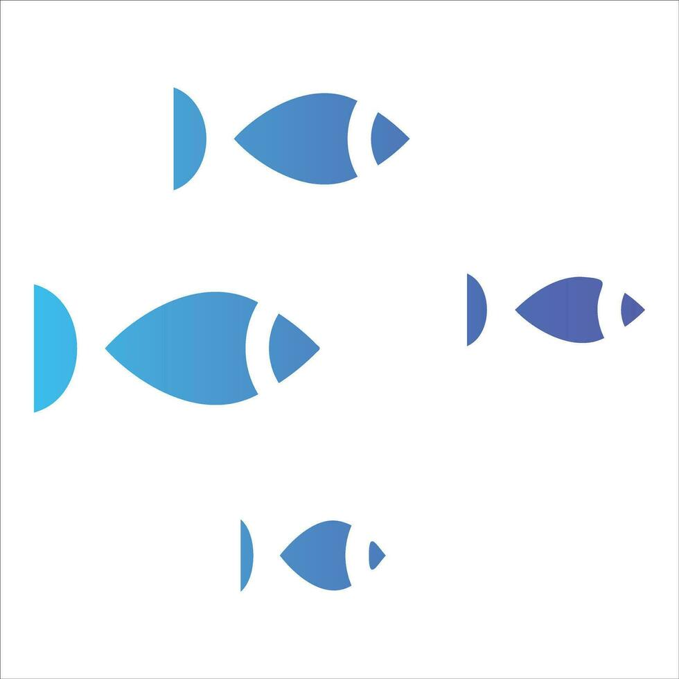 fisk i platt design stil vektor
