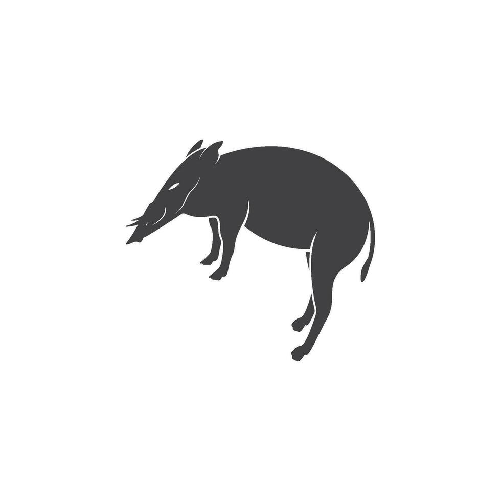 Wildschwein-Silhouette vektor