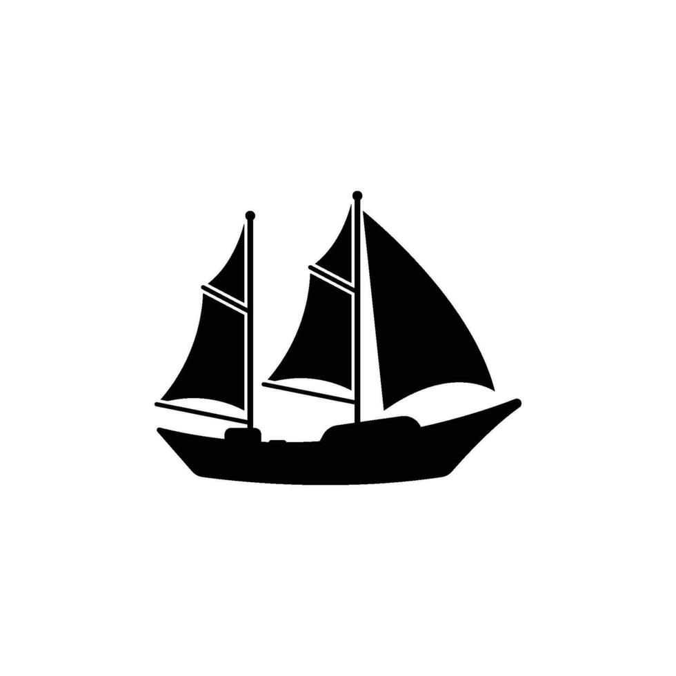 Segelboot Symbol Vektor