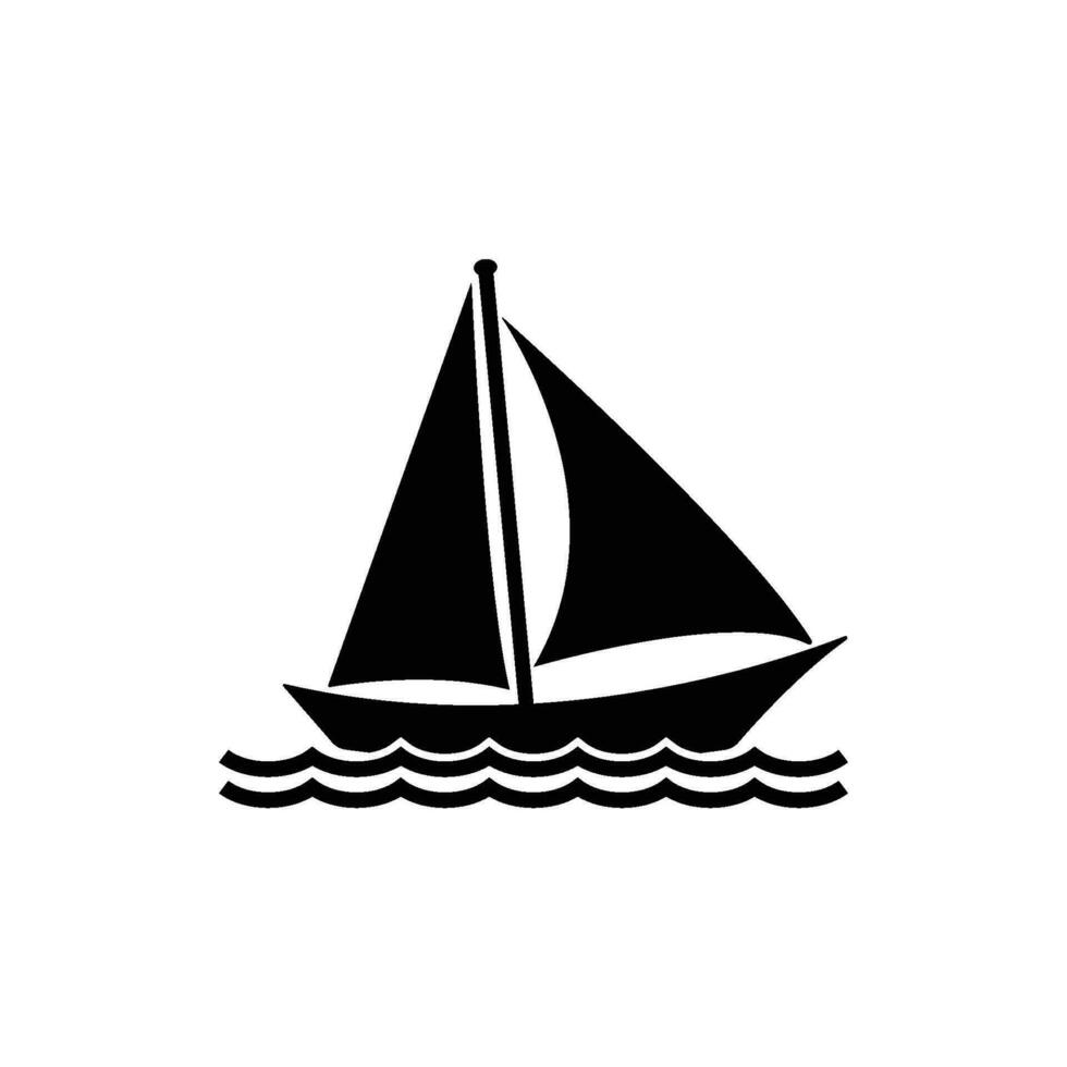 Segelboot Symbol Vektor