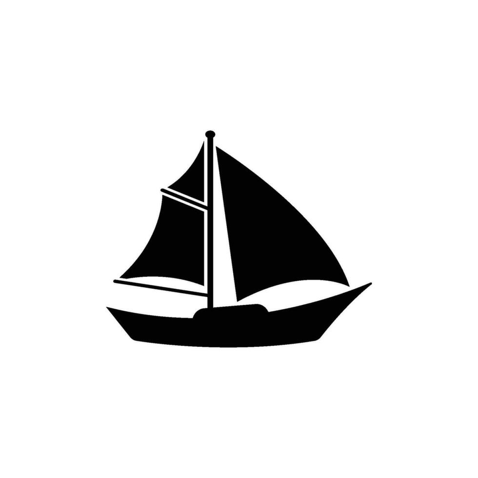 Segelboot Symbol Vektor