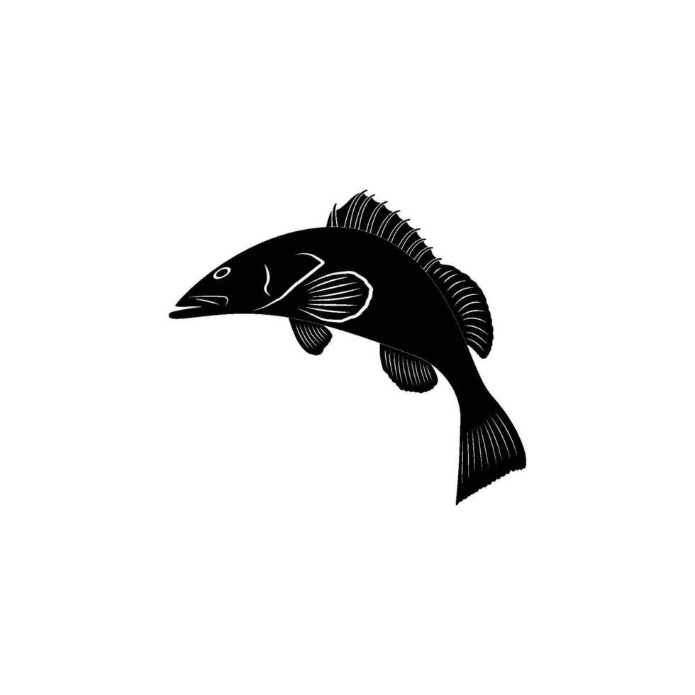 grupperare fisk ikon vektor