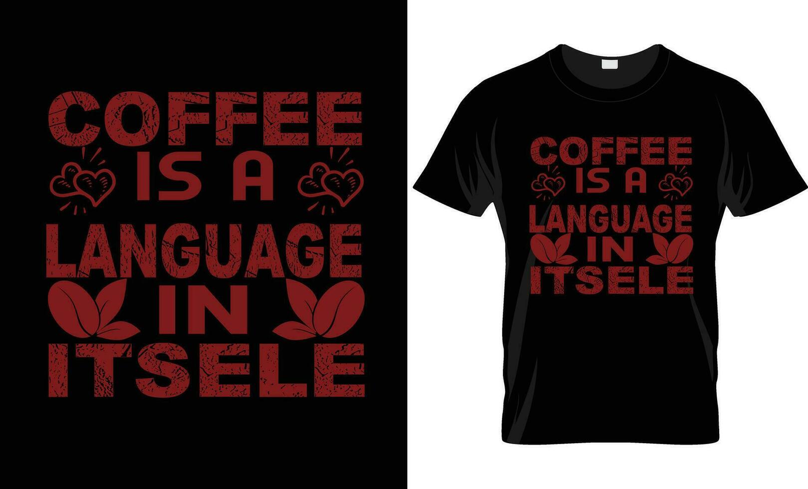 Typografie Kaffee t Hemd Design vektor