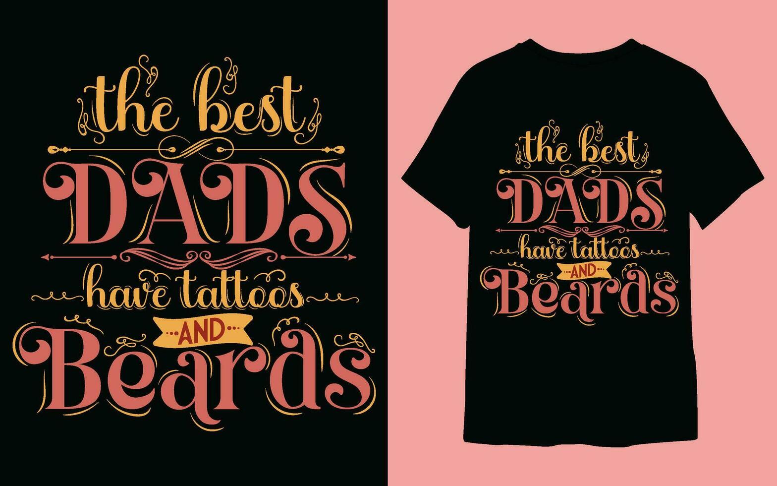 Jahrgang Typografie Vaters Tag T-Shirt Design, Papa und Kind Liebe T-Shirt Design. vektor