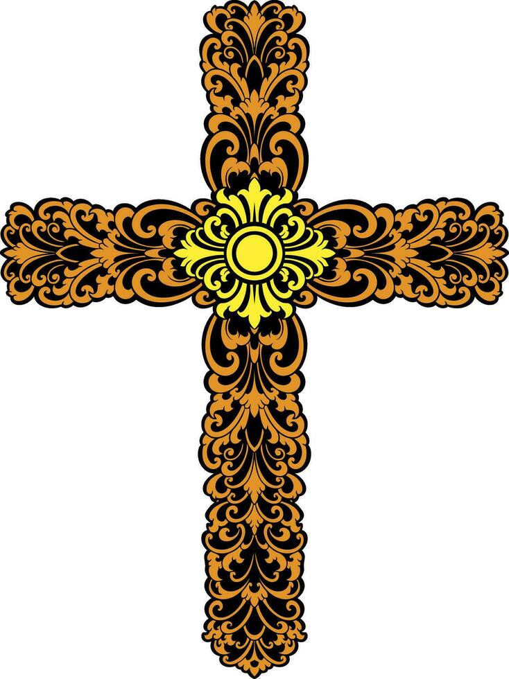 klassisch Stil Christus Kreuz Vektor Design