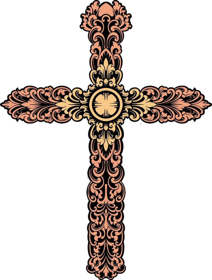 klassisch Stil Christus Kreuz Vektor Design