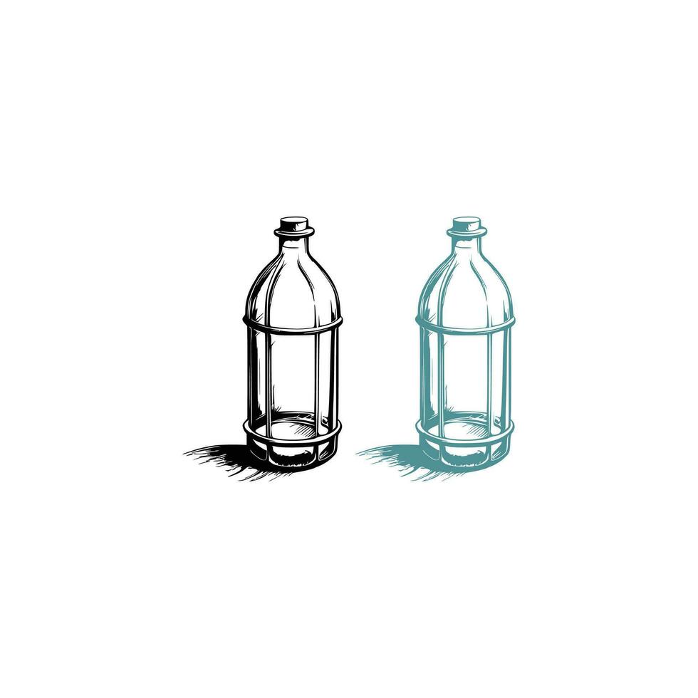 Glas Flasche Vektor