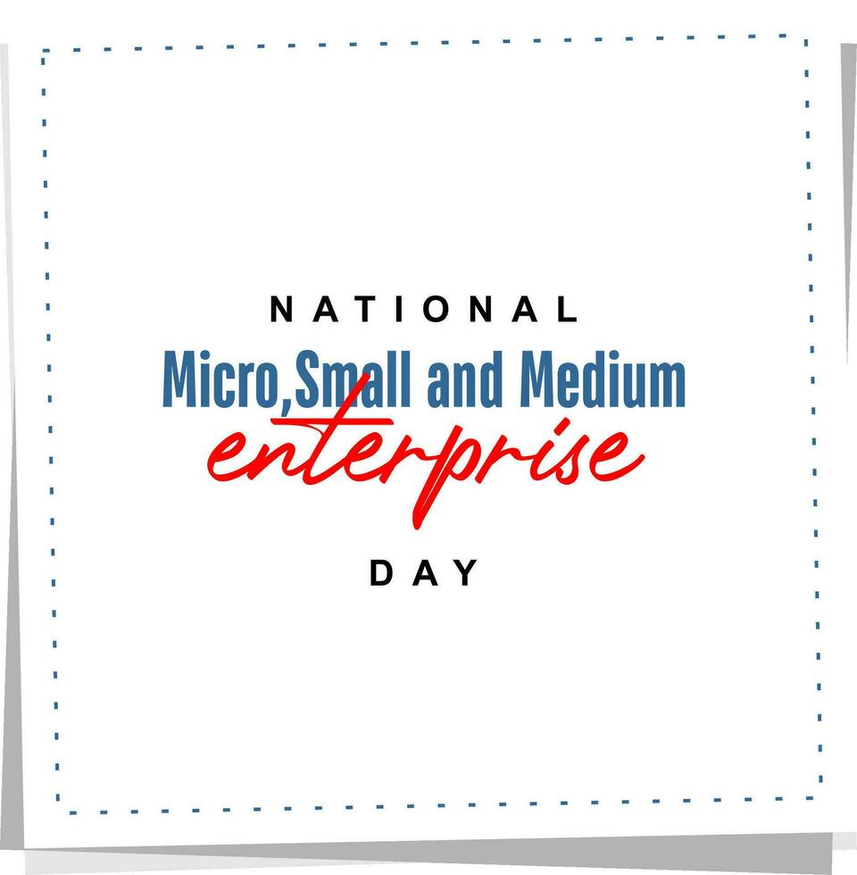 mikro små medium företag dag vektor