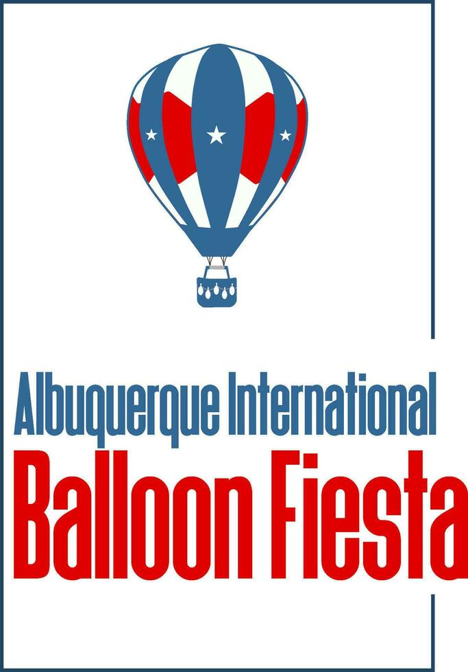 albuquerque internationell ballong fiesta vektor