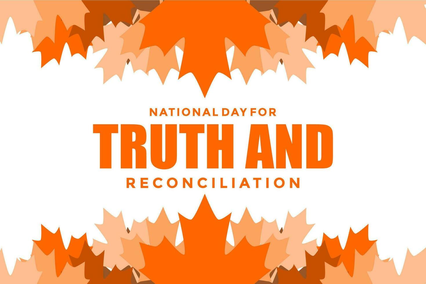 National Tag zum Wahrheit und Versöhnung vektor