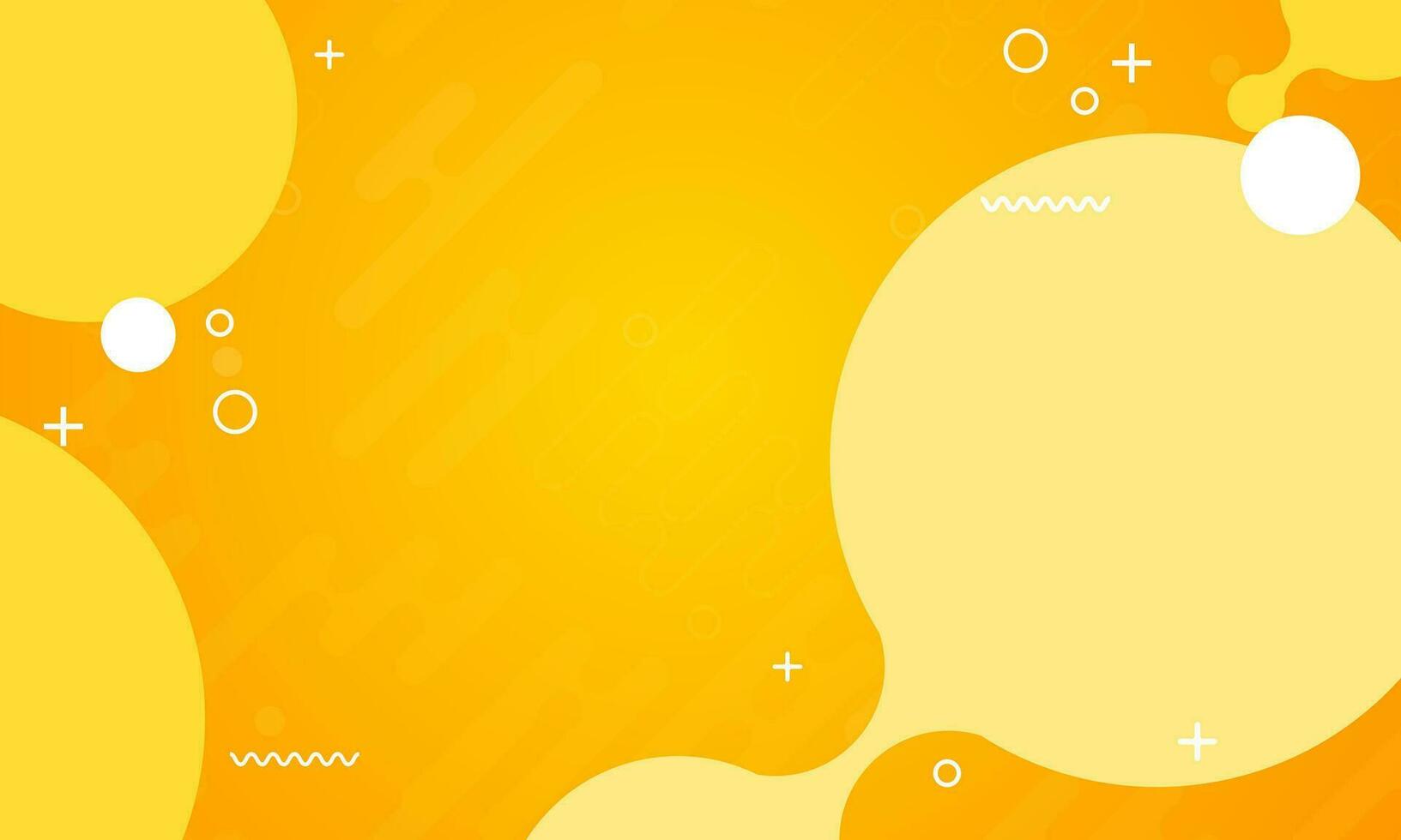 abstrakt Gelb Orange bunt Vorlage Banner mit Gradient Farbe und klein Polka Punkt Technologie Hintergrund Design mit Flüssigkeit gestalten Vektor Design