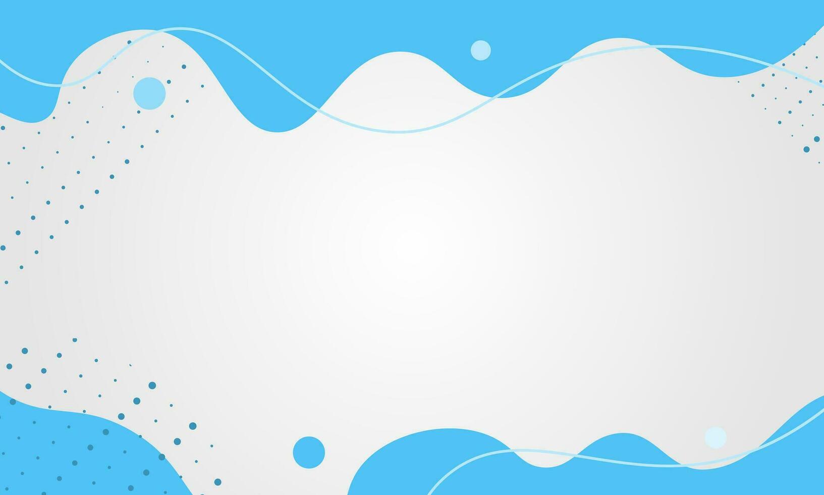 abstrakt Blau bunt Vorlage Banner mit Gradient Farbe und klein Polka Punkt Technologie Hintergrund Design mit Flüssigkeit gestalten Vektor Design