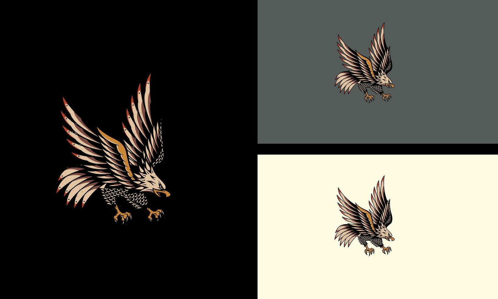 fliegend Adler Vektor Illustration Design
