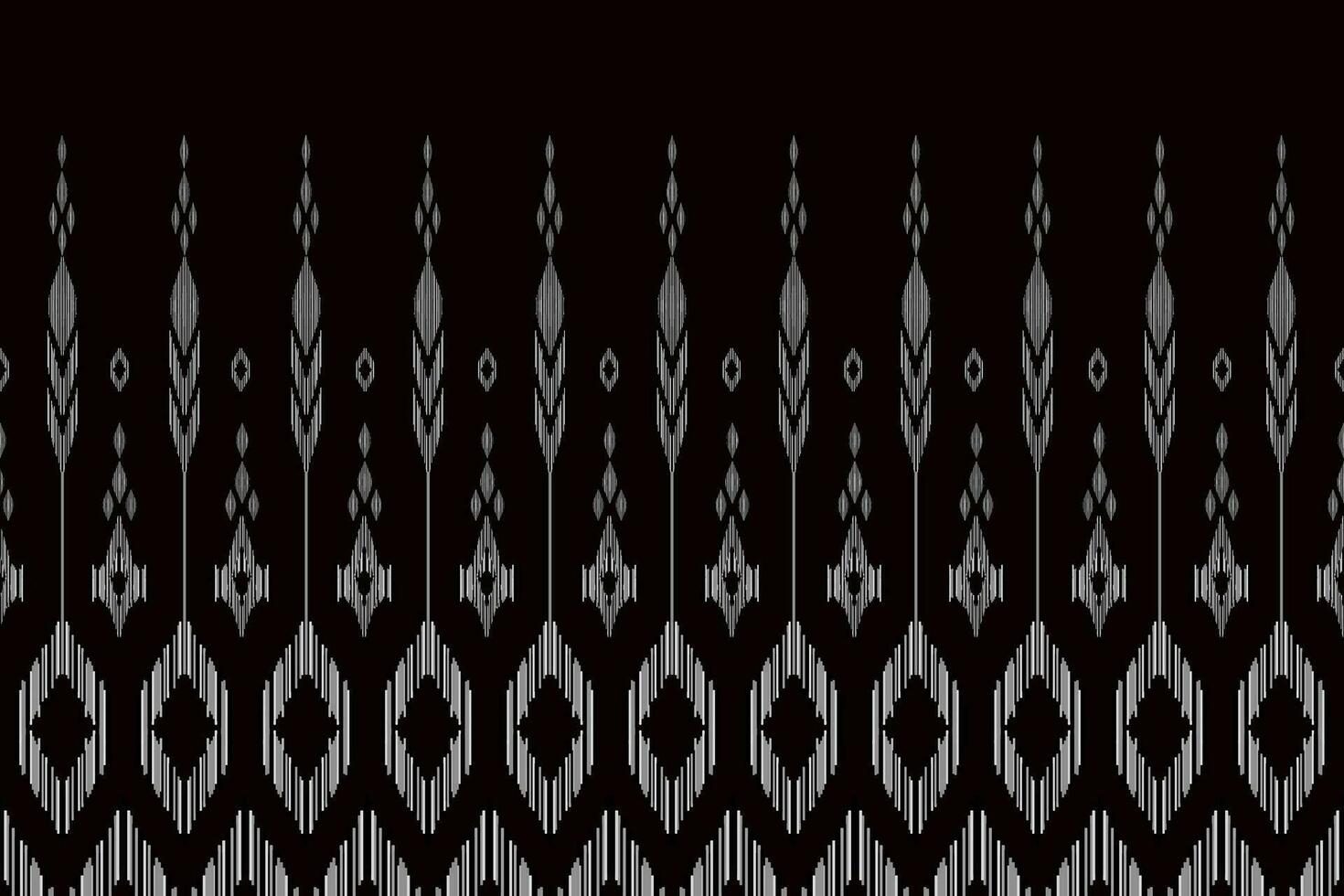 nahtlos abstrakt Ikat Muster abstrakt Hintergrund zum Textil- Design. können Sein benutzt im Stoff Design zum Kleidung, Zubehör, dekorativ Papier, Verpackung, Vektor, Illustration, Teppich vektor