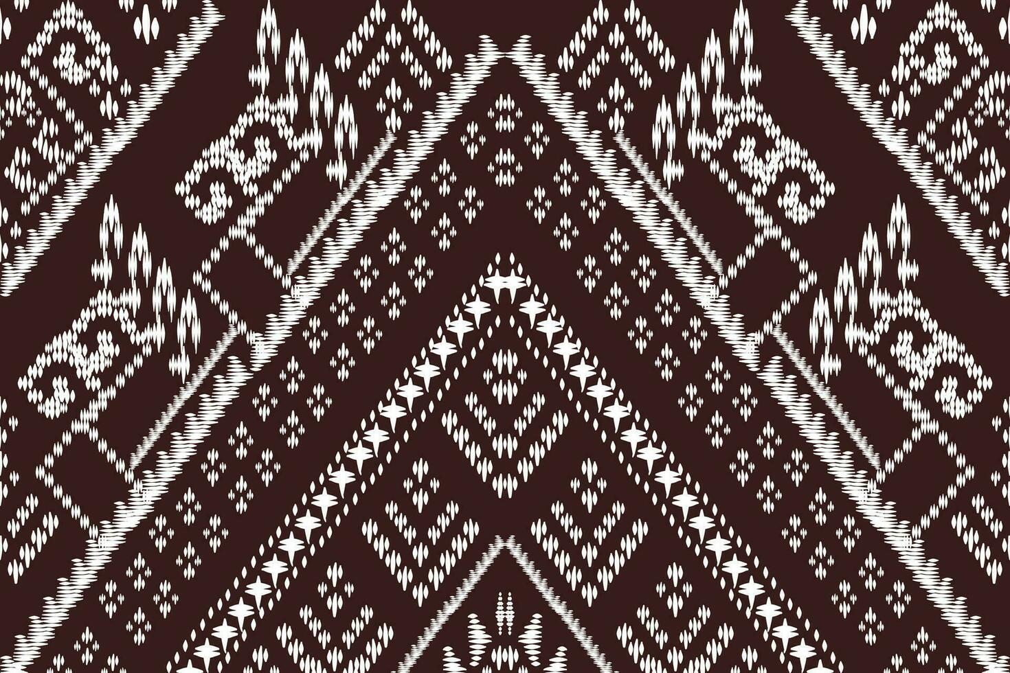 afrikansk ikat blommig paisley broderi på vit bakgrund.geometrisk etnisk orientalisk mönster traditionell.aztec stil abstrakt vektor illustration.design för textur, tyg, kläder, inslagning, matta.